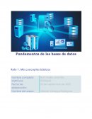 Fundamentos de las bases de datos evidencia 1