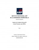 Informe Caso Análisis: Control de procesos