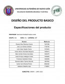 Espesificación de producto