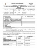 Acta de junta de curso de docentes