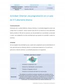 Actividad: Orientar una programación en un aula de El 5 altamente diversa