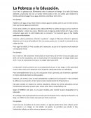 La pobreza y educación en el Perú