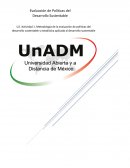 Metodología de la evaluación de políticas del desarrollo sustentable y estadística aplicada al desarrollo sustentable