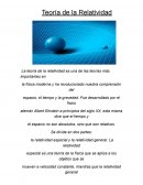 Teoría de la Relatividad