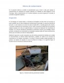 Informe de mantenimiento