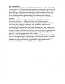 Compañía Minera Antapaccay. Página 1