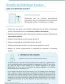 Gestión del bienestar escolar