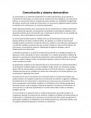 Comunicación y sistema democrático