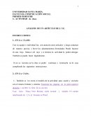 Análisis de un artículo de J.V.G