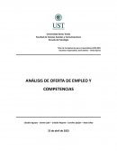 Análisis de oferta de empleo y competencias