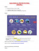Guia para el proyecto final (Grupal)