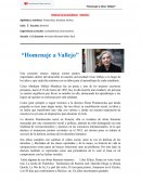 Homenaje a César Vallejo