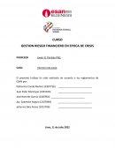 Gestión riesgo financiero en época de crísis