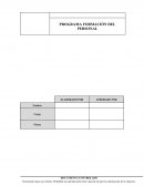 Programa formación del personal