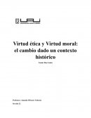 Virtud ética y virtud moral: el cambio dado un contexto histórico