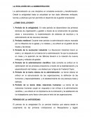 La evolución de la administración