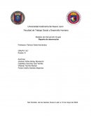 Modelos de Intervención Grupal. Reporte de observación