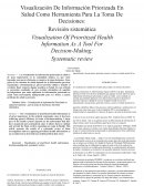 Visualización de información priorizada en salud como herramienta para la toma de decisiones: Revisión sistemática