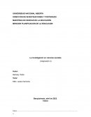 La investigación en ciencias sociales