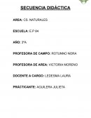 Secuencia didáctica Área: cs. naturales