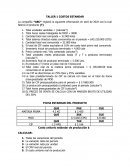 Taller 1 costos estandar