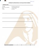 Informe psicopedagógico de evaluación de ingreso