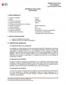 Informe de evaluación psicológica.Bar-On