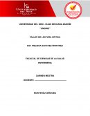 Lectura critica. Muerte e infortunio