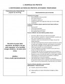 Identificando las etapas del proyecto. Actividades Tercer Grado
