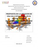 Propuesta de la creacion de una sala situacional en el sector Delicias Panamericanas