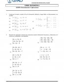 Matemática .Sesión: Determinantes Y Aplicaciones