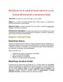 Beneficios en la salud al hacer ejercicio y una buena alimentación a temprana edad