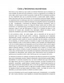 Ciclo y fenómenos económicos