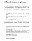 Tendido de cama hospitalaria