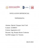 Reporte de nivelacion diferencial topografia