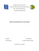 Perfil del docente en la actualidad