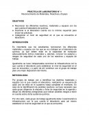 Práctica de laboratorio N° 1. Reconocimiento de Materiales, Reactivos y Equipo