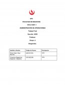 Administracion de Operaciones Empresa siderurgica del Perú S.A.A.