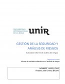 Informe de análisis de riesgos clínica odontológica IntegraMédica