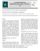 ¿El virus del Covid 19 fue creado en un laboratorio?