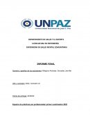 Informe de salud mental