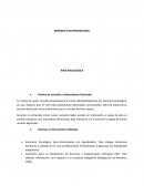 Informe multiprofesional, Área psicológica