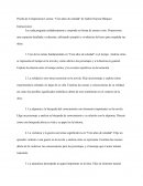 Prueba de Comprensión Lectora: "Cien años de soledad" de Gabriel García Márquez