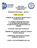 Metrología y normalización