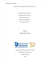 Informe Financiero Empresa Segcom Tecnología S.A.S. Página 1