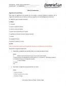 Taller de Fundamentos. Algoritmo de la vida Diaria