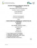 Características generales y especificas de la materia
