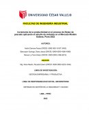 Incremento de la productividad en el proceso de fileteo de pescado aplicando el estudio de métodos en el Mercado Modelo Sullana