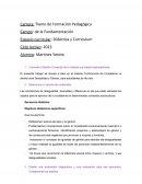 Espacio curricular: Didáctica y Curriculum