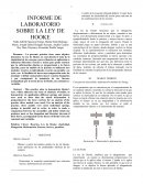Informe de laboratorio sobre la Ley de Hooke